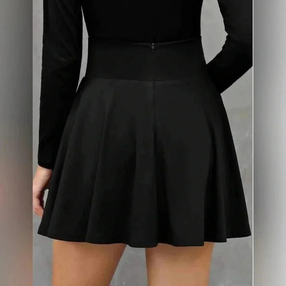 Kojooin Black Gothic Cosplay Punk Skort Skirt  Size 2XL - Picture 6 of 15